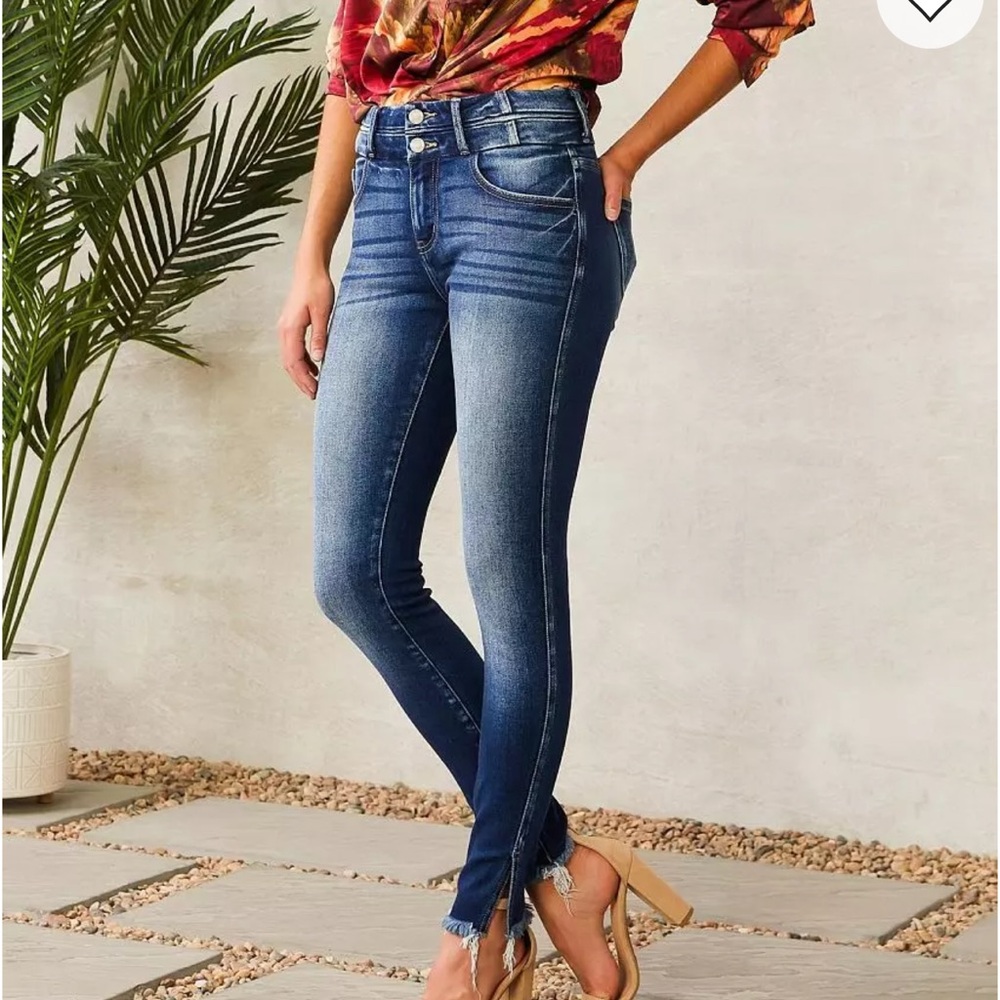 KanCan Dark Blue Straight Leg Jeans